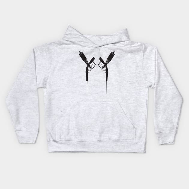 ADAM Syringes (BW) Kids Hoodie by Woah_Jonny